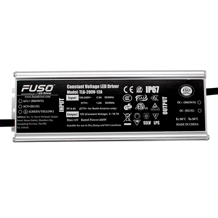 High Pf 12v 200w Constant Voltage Led Power Supply