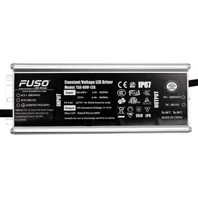 High PF 24v 80w Constant Voltage Led Driver